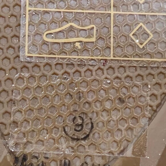 David’s Bridal ✦ Glitter Wedge Sandals ✦ Gold w/ Rhinestones Buckle Strap 9T - Picture 16 of 16